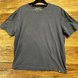 copper oak Blue Short Sleeve Crew Neck Tee with Relaxed Fit